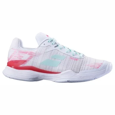 Chaussure de tennis Babolat Women Jet Mach II All Court White Pink