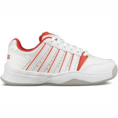 Chaussure de tennis K Swiss Children Court Smash Carpet White White Fiesta