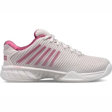 Chaussure de Tennis K Swiss Women Hypercourt Express 2 Carpet Nimbus Cloud Cactus Flower White