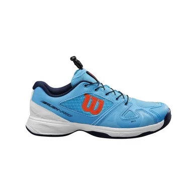 Chaussure de Tennis Wilson Junior Rush Pro QL Bonnie Bleu Blanc