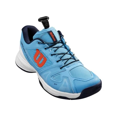 Chaussure de Tennis Wilson Junior Rush Pro QL Carpet Bleu Clair Blanc