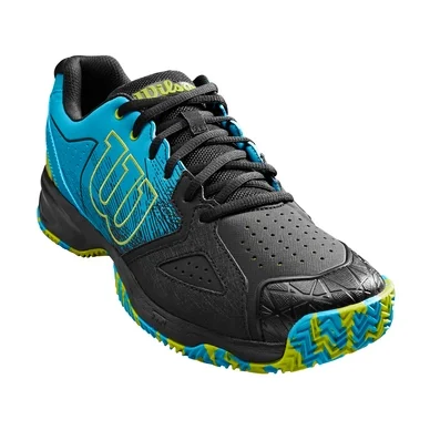 Chaussure de Tennis Wilson Men Kaos Devo Clay Court Hawaiian Surf Black Lime Punch