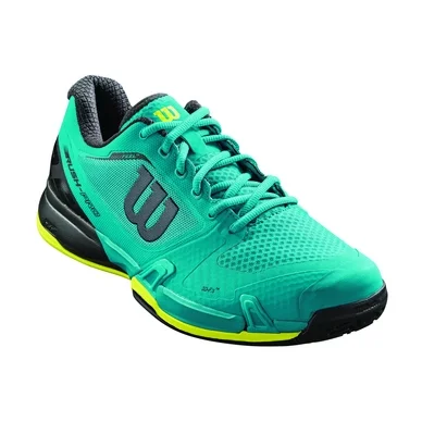 Chaussure de Tennis Wilson Men Rush Pro 2.5 Enamel Blue Black Safety Yellow