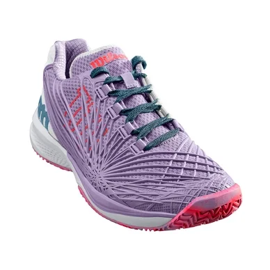 Chaussure de Tennis Wilson Women Kaos 2.0 Pastel Lilac White Fiery Coral