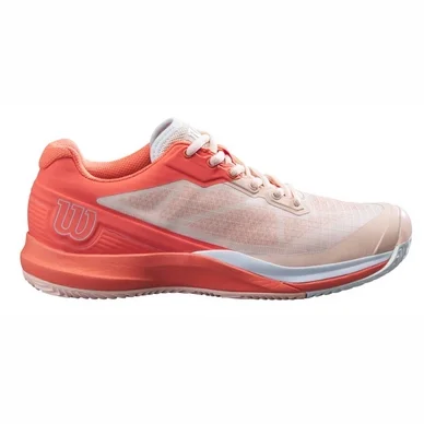 Chaussure de Tennis Wilson Women Rush Pro 3.5 Clay Tropical Peach Hot Coral White