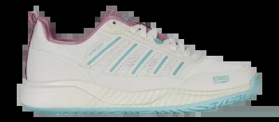 Chaussures de Padel K-Swiss Femme Ultra Court Padel White Lilas Pastel Turquoise