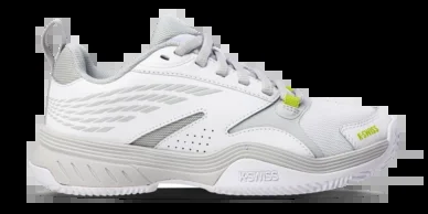 Chaussures de Padel K-Swiss Women Speedex HB White Gray Violet Lime Green