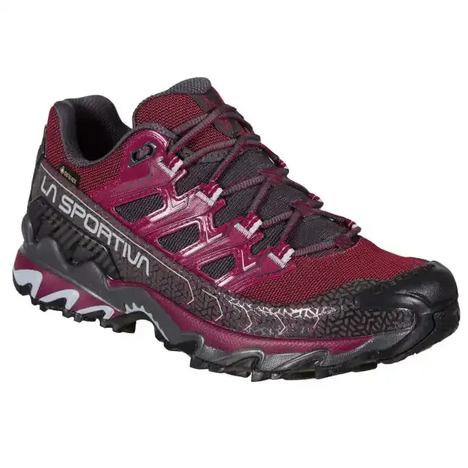 Chaussures de randonnée La Sportiva ULTRA RAPTOR II WIDE GTX red plum/carbon Édition Limitée