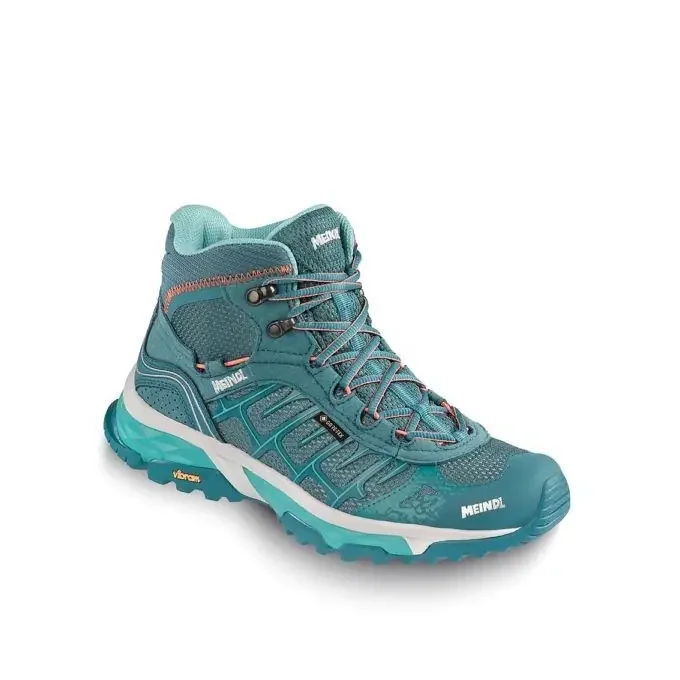 Chaussures de randonnée Meindl FINALE LADY MID GTX Smaragd/Orange Top Qualité