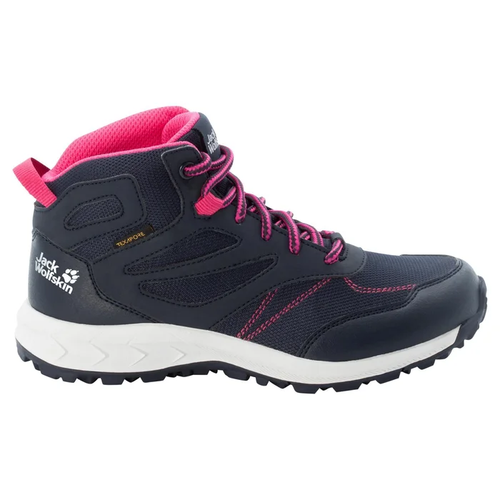 Chaussures de randonnu00e9e enfant Jack Wolfskin Woodland Texapore Mid [Taille 26]