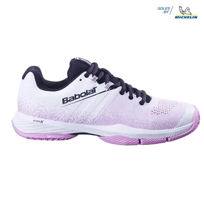 Chaussures de Tennis Babolat Femme Sensa Blanc Lilas