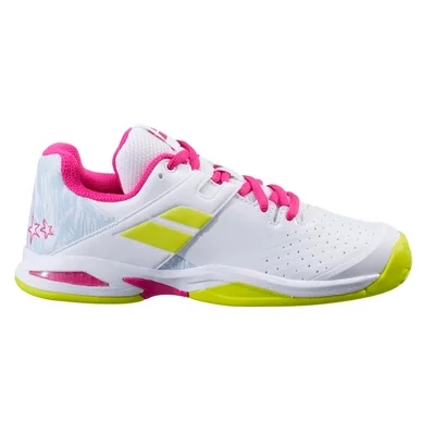 Chaussures de Tennis Babolat Junior Propulse AC White Red Rose