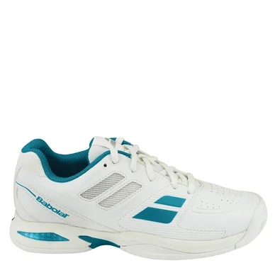 Chaussures de Tennis Babolat Propuls Team AC Junior Blanc / Bleu