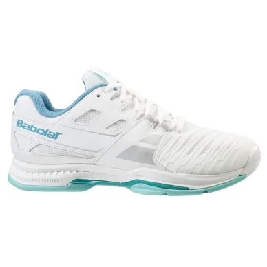Chaussures de Tennis Babolat Sfx All Court Femme Blanc Bleu