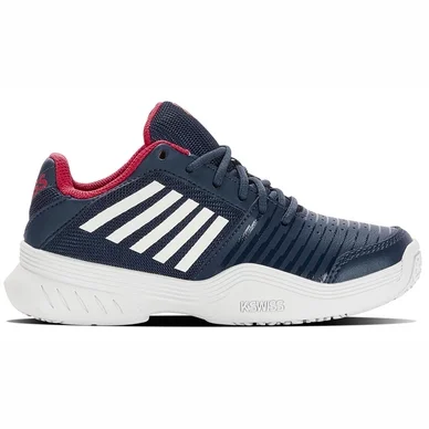 Chaussures de Tennis K Swiss Kids Court Express Omni Opal White Lollipop