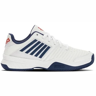 Chaussures de Tennis K Swiss Men Court Express HB White Opal Lollipop