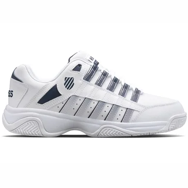 Chaussures de Tennis K Swiss Men Court Prestir White Navy