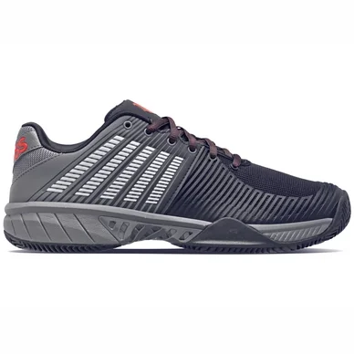 Chaussures de Tennis K Swiss Men Express Light 2 HB Jet Black Steel Gray Spicy Orange