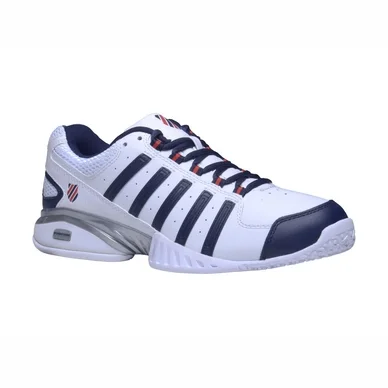 Chaussures de Tennis K Swiss Men Receiver III Omni White Navy Fiery Red