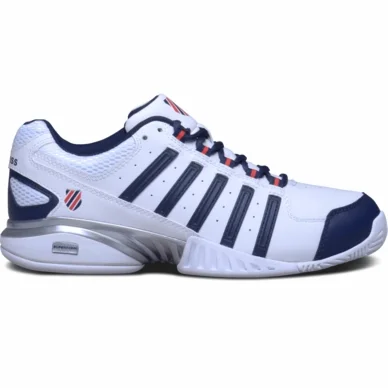 Chaussures de Tennis K Swiss Men Receiver III White Navy Fiery Red
