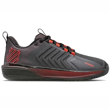 Chaussures de Tennis K Swiss Men Ultrashot 3 Asphalt Jet Black Spicy Orange
