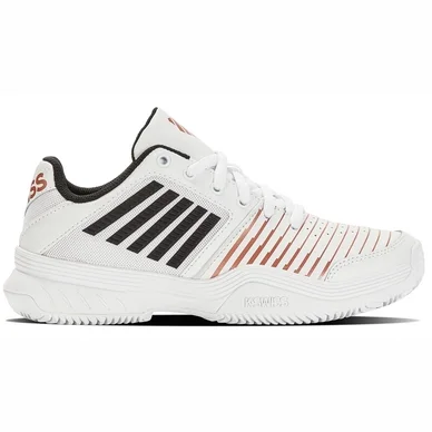 Chaussures de Tennis K Swiss Women Court Express HB White Black Rose Gold