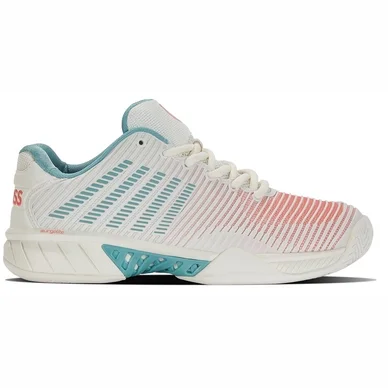 Chaussures de Tennis K Swiss Women Hypercourt Express 2 Blanc Nile Desert Flower