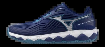 Chaussures de Tennis Mizuno Unisexe Wave Enforce Tour 2 CC Bellwether Bleu Blanc Fjord Blue