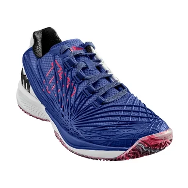 Chaussures de Tennis Wilson Men Kaos 2.0 Dazzling Blue White Neon Red
