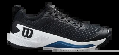 Chaussures de Tennis Wilson Men Rush Pro 4.5 Black White Ensign Blue