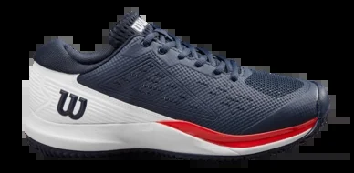 Chaussures de Tennis Wilson Men Rush Pro Ace Navy Blazer White Wilson Red