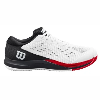 Chaussures de Tennis Wilson Men Rush Pro Ace White Black Poppy