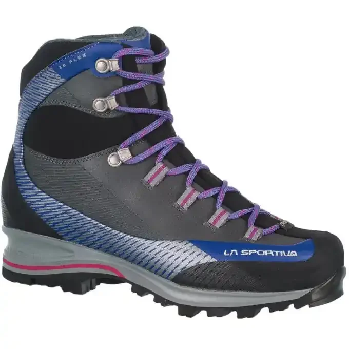 Chaussures La Sportiva TRANGO TRK LEATHER W GTX Iris blue/Purple Acheter En Ligne
