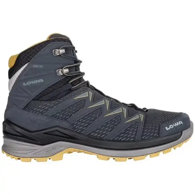 Chaussures Lowa INNOX PRO GTX MID Steel blue/Mustard Authentique