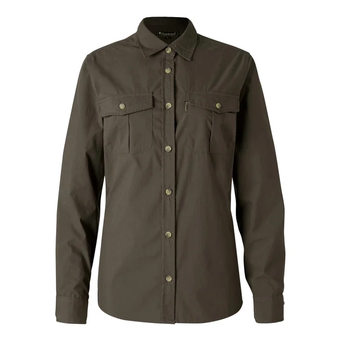 Chemise de randonnu00e9e manches longues femme Pinewood Safari [Taille XS]