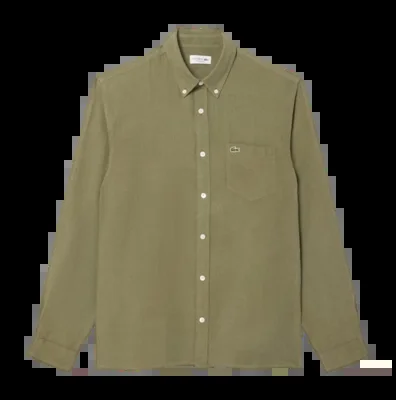 Chemise Lacoste Homme CH5692 Premium Lin Khaki