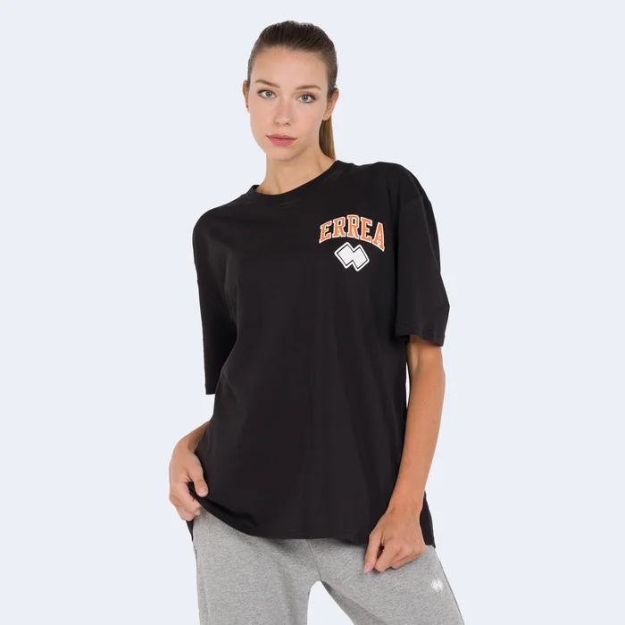 College-style crew neck T-shirt