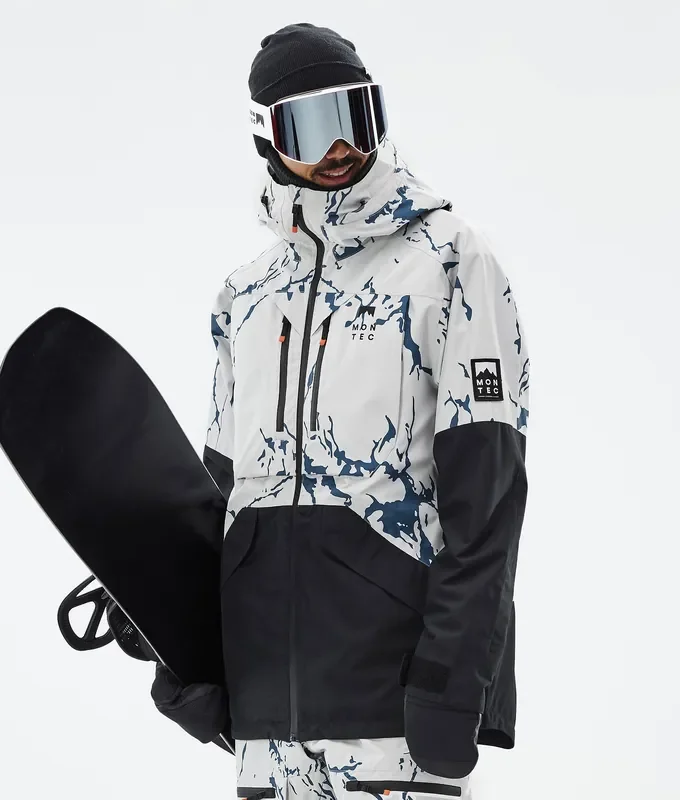 Commande En Gros Montec Arch Veste Snowboard Homme Ice/Black