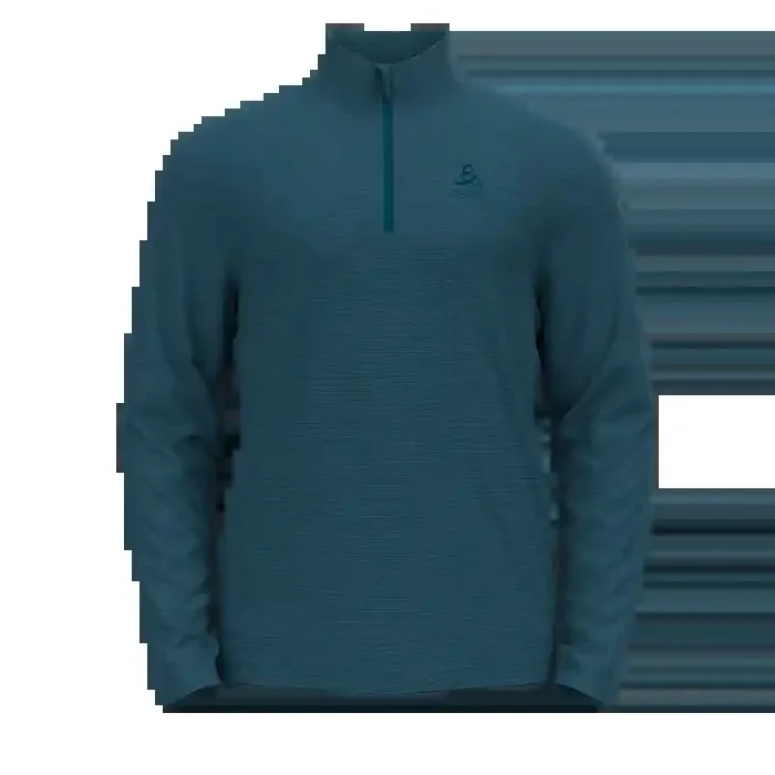Commander Maintenant Sweat polaire homme col 1/4 zippé Roy Saxony Blue Odlo