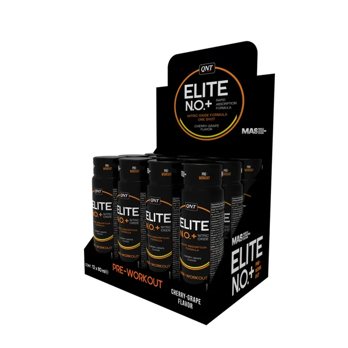 Complément alimentaire pré-entraînement QNT NO+ Elite [Taille 12×80 ml]