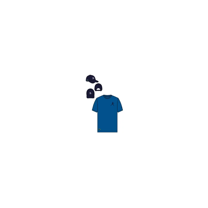 Conjunto de camiseta y gorra Lacoste Men’s Gypsy blue