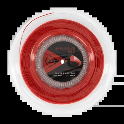 Cordage de Tennis Dunlop Explosive Red 17G Red 1,25mm/200m