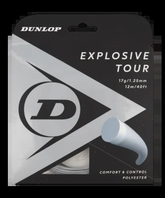 Cordage de Tennis Dunlop Explosive Tour 16G Silver 1,3mm/12m