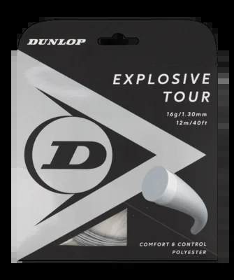 Cordage de Tennis Dunlop Explosive Tour 17G Silver 1,25mm/12m