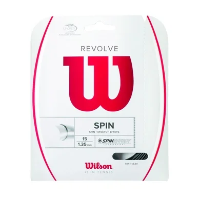 Cordage de Tennis Wilson Revolve 15 Black 135mm/12m