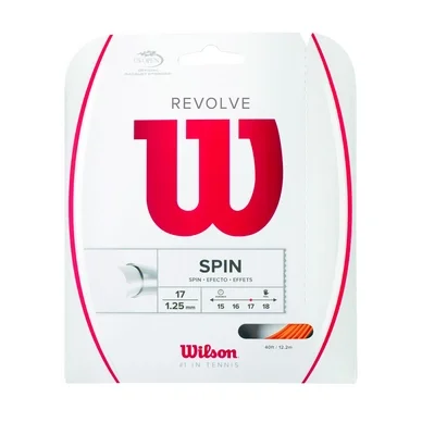 Cordage de Tennis Wilson Revolve 17 Orange 1.25mm/12m
