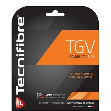 Cordage Tecnifibre Tgv 1,25 Naturel (Pu)