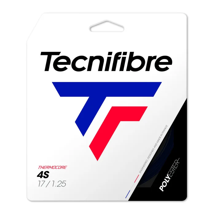 Cordaje de tenis TECNIFIBRE BLACK CODE 4S 125 CON STRING
