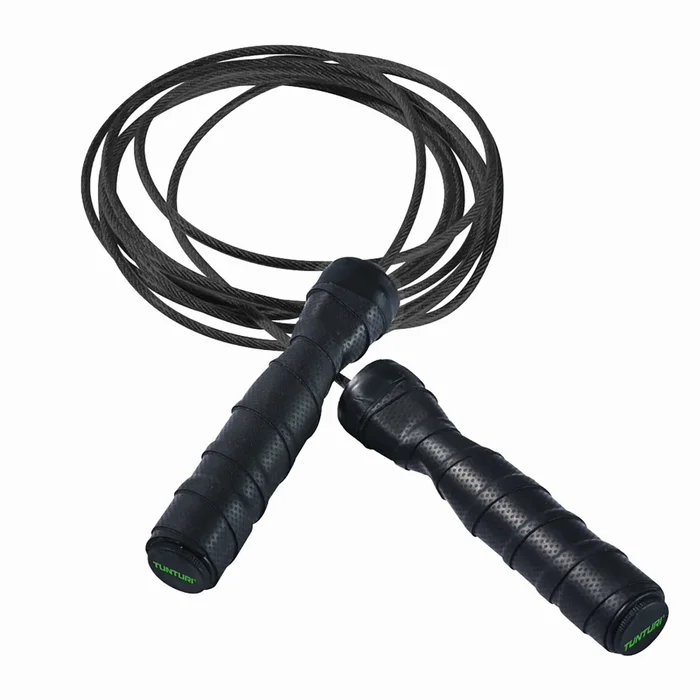 Corde à sauter en acier avec bande anti-transpiration Tunturi Pro [Taille 300 cm]
