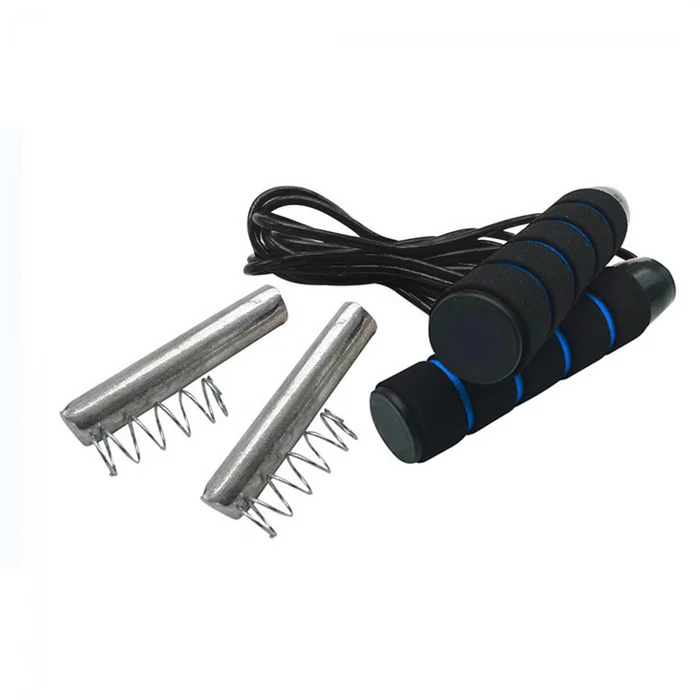 Corde à sauter fitness lestée (2x230gr) Sporti